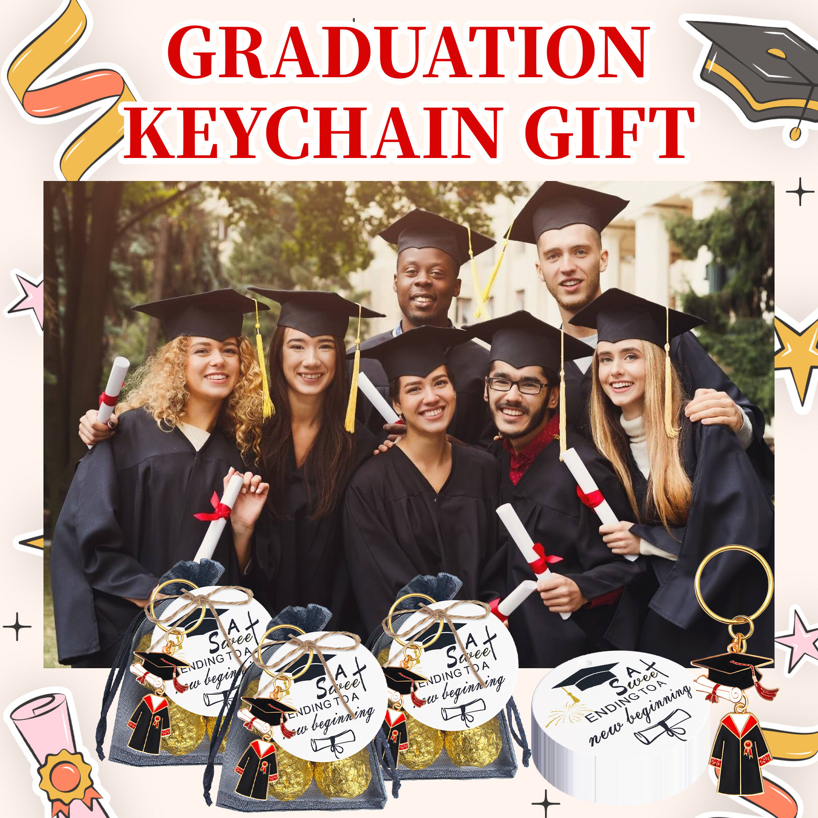 20 Sets Doctoral Cap Graduatio - مراجعة Wedding Ceremony Supply وسعره