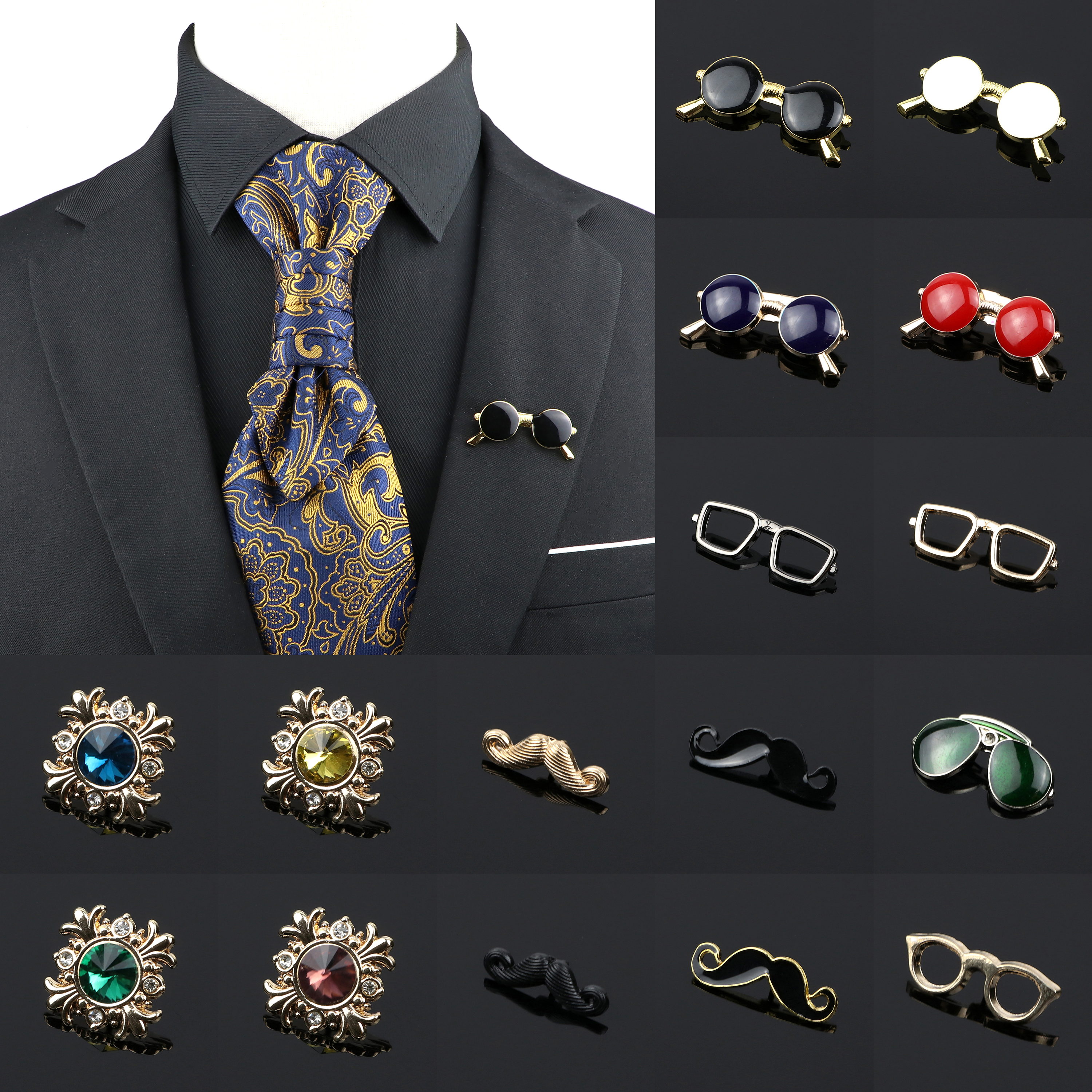 Fashion Gentleman Brooch For M - مراجعة Suit Supply Wedding Party وسعره