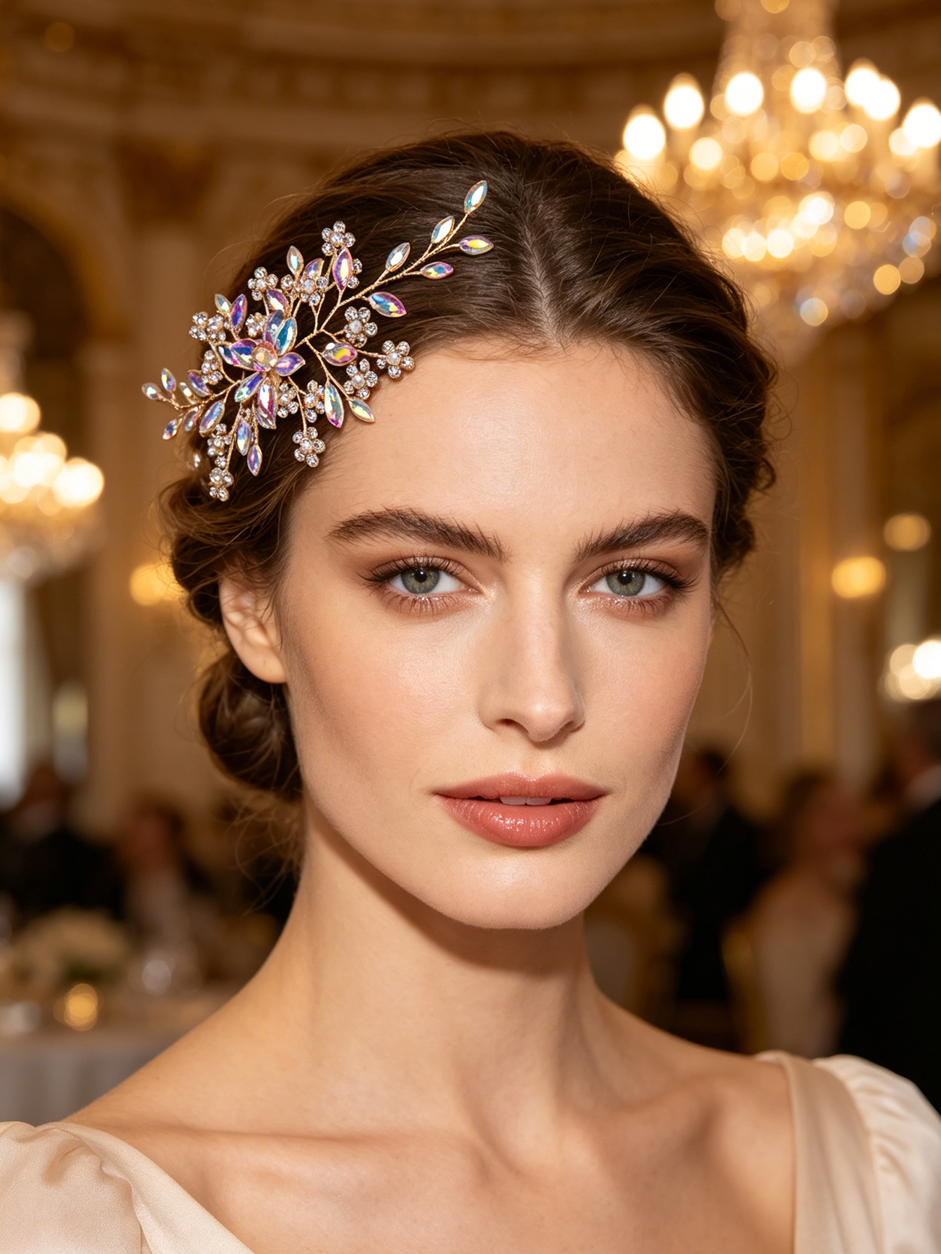 Soft Pink Crystal Bridal Headp - مراجعة Wedding Dress Supply وسعره