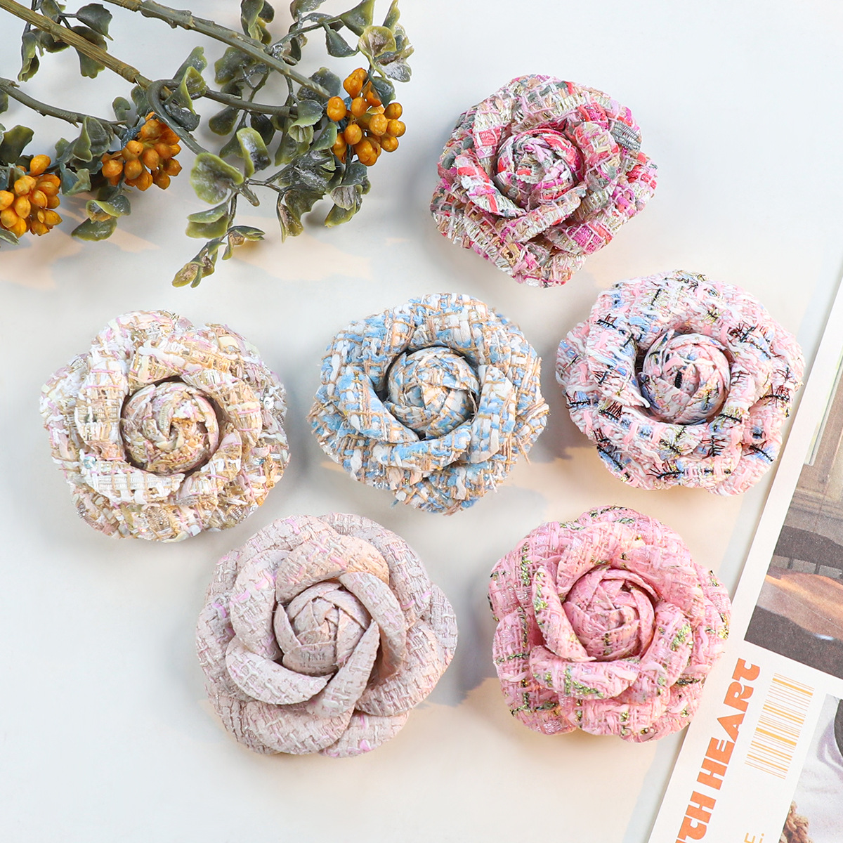 6CM Camellia Brooch for Women  - مراجعة Wedding Dress Supply وسعره
