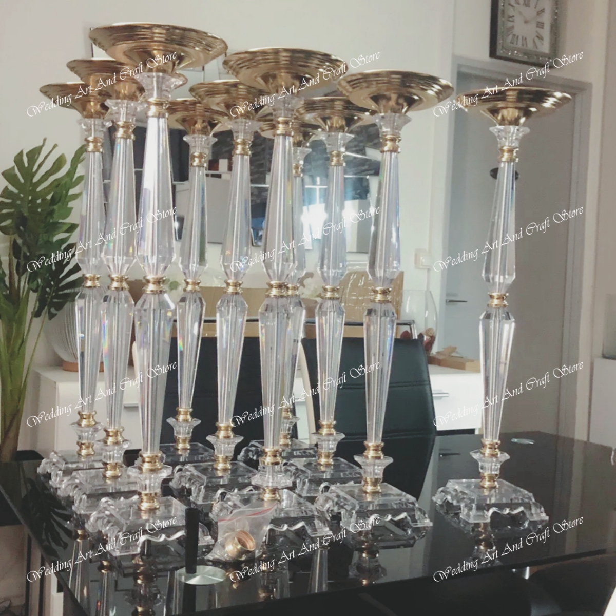 10pcs(40cm to 100cm tall)Acryl - مراجعة Centerpiece Vase Tall وسعره
