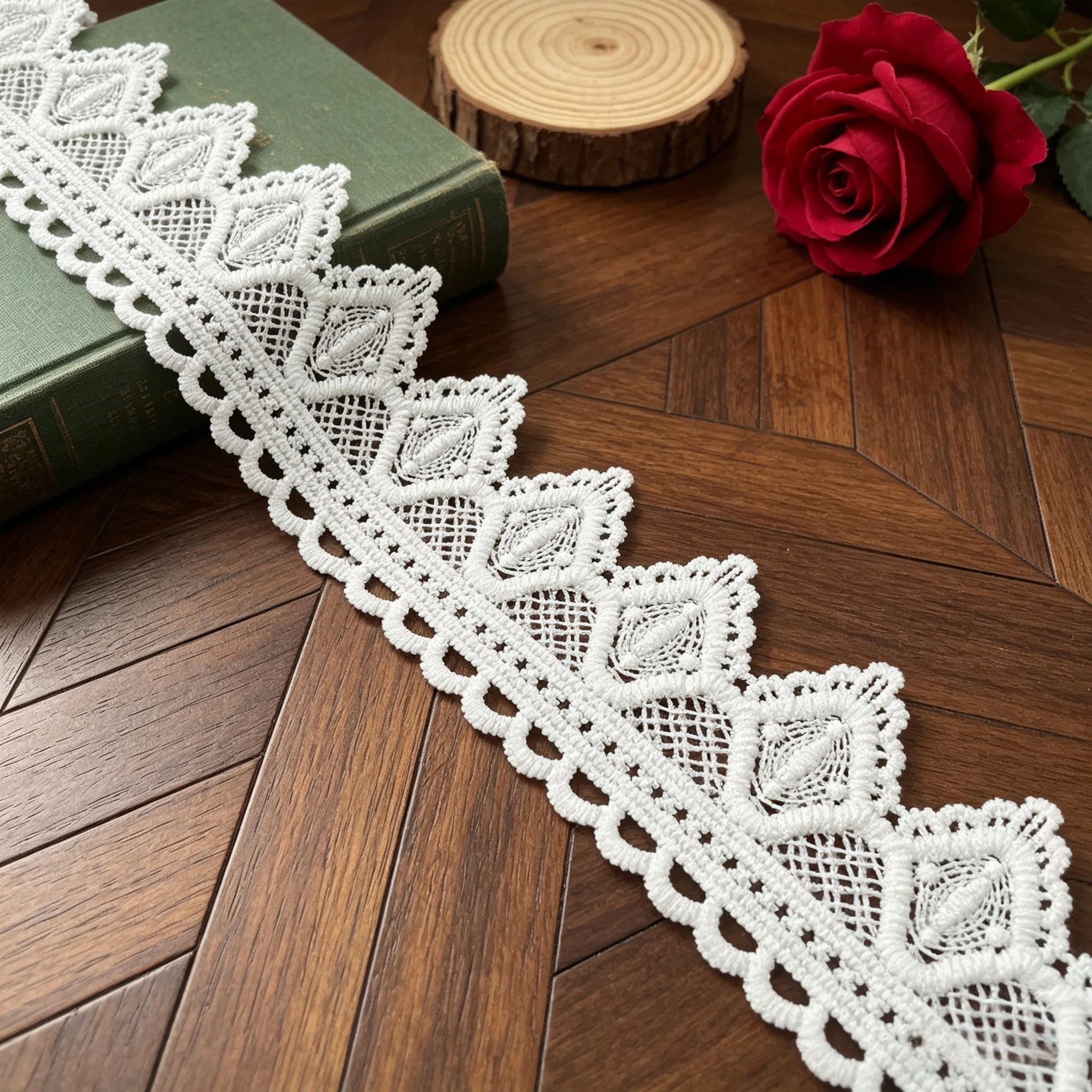 Vintage Scalloped Geometric La - مراجعة Wedding Dress Supply وسعره