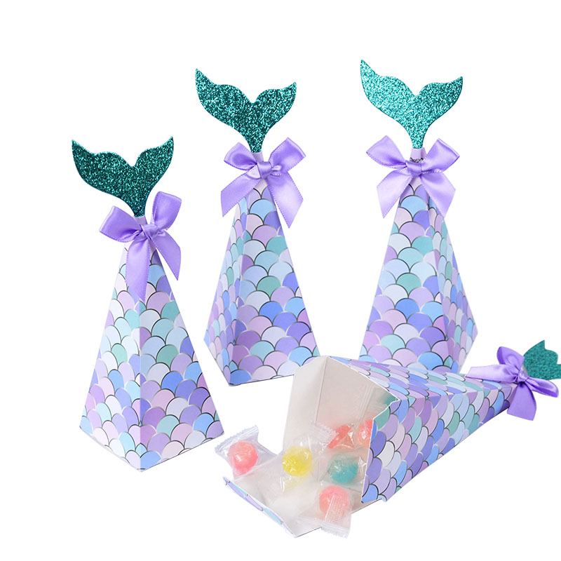 10Pcs Little Mermaid Candy Box - مراجعة Wedding Favor Box وسعره