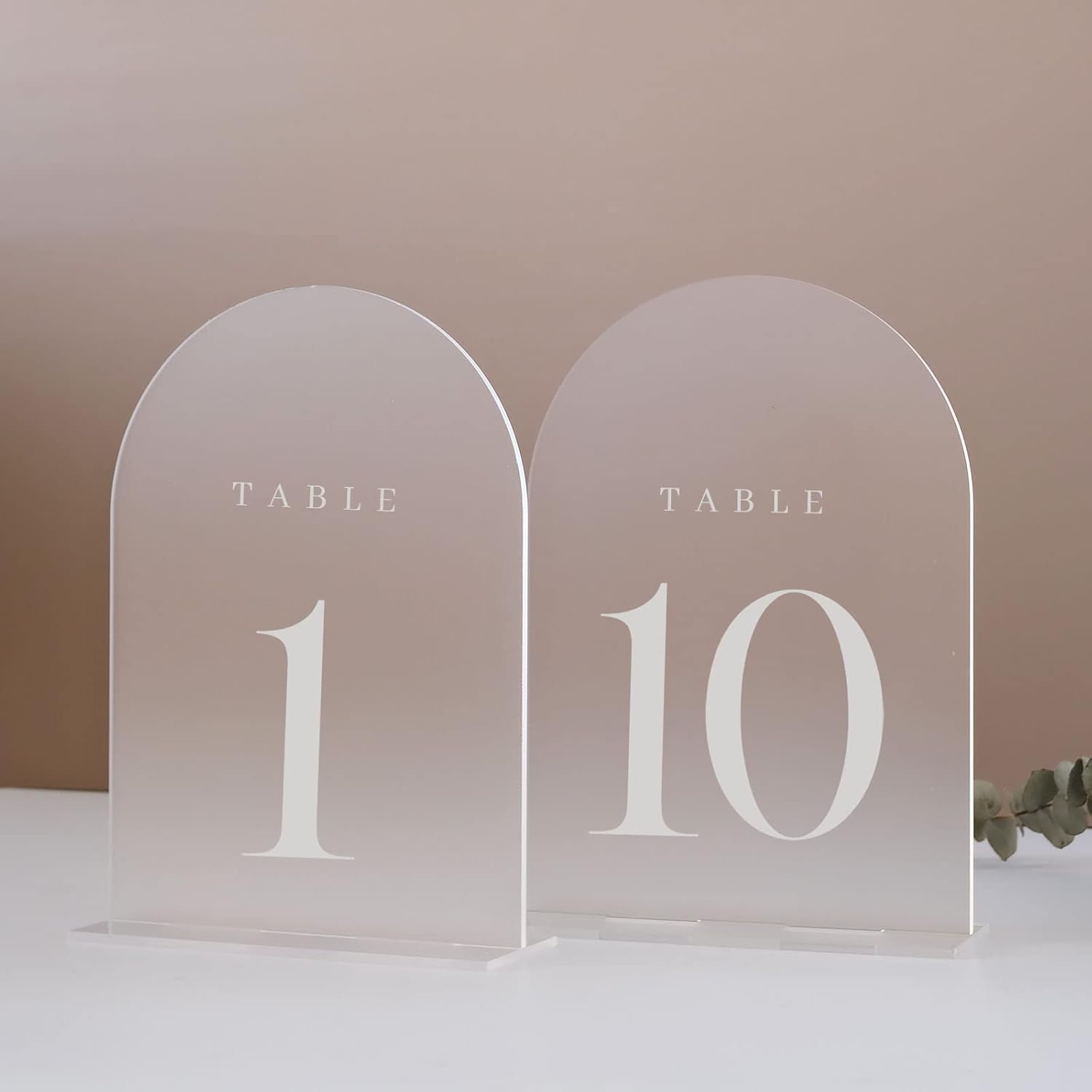 Arch Acrylic Table Numbers wit - مراجعة Table Number Gold وسعره