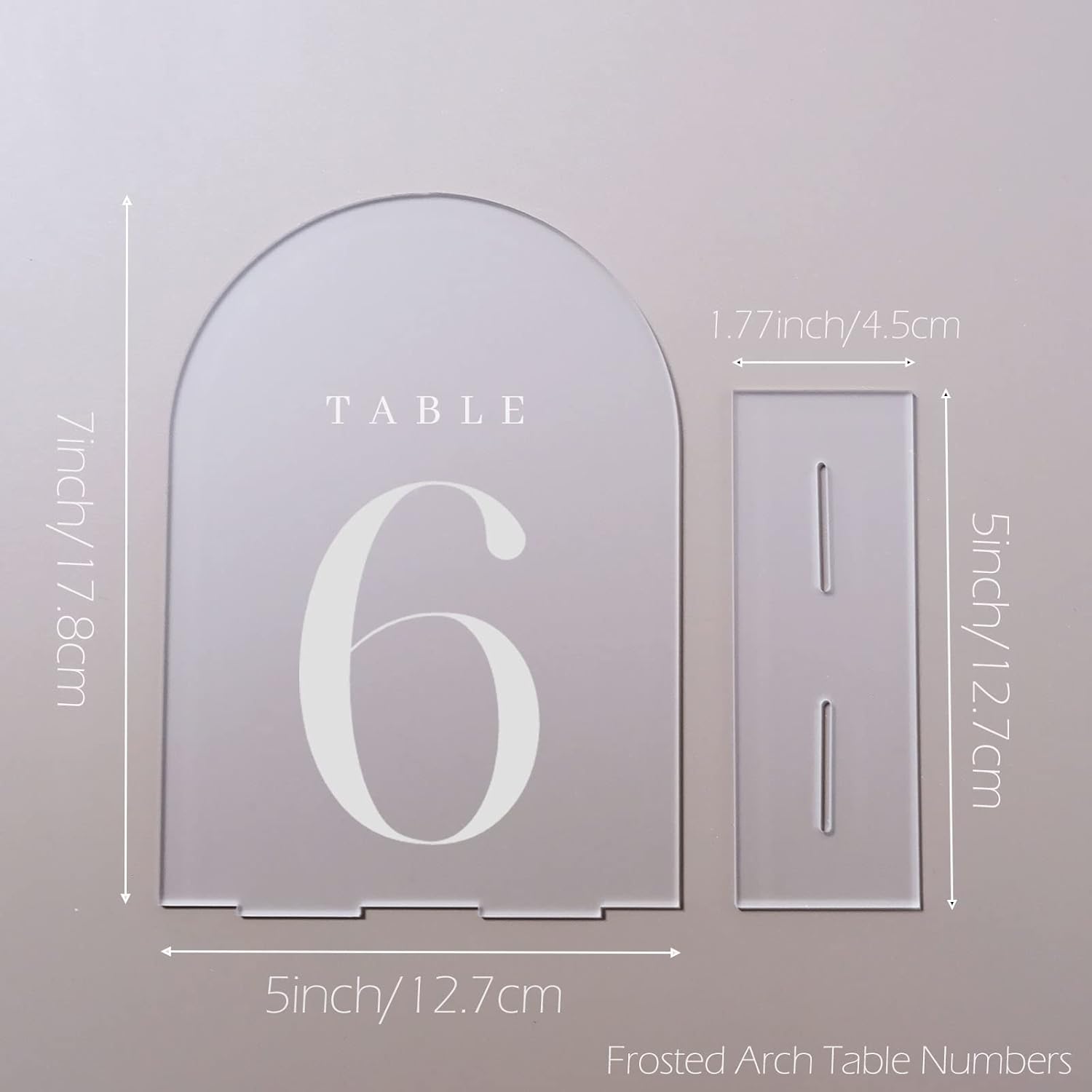 Arch Acrylic Table Numbers wit - مراجعة Table Number Gold وسعره