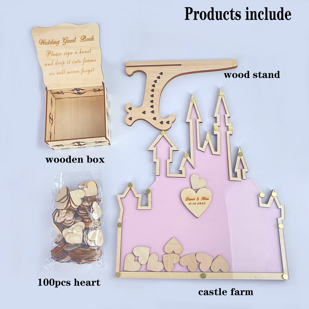 Personalized  Castle Guest Boo - مراجعة Wedding Favor Box وسعره