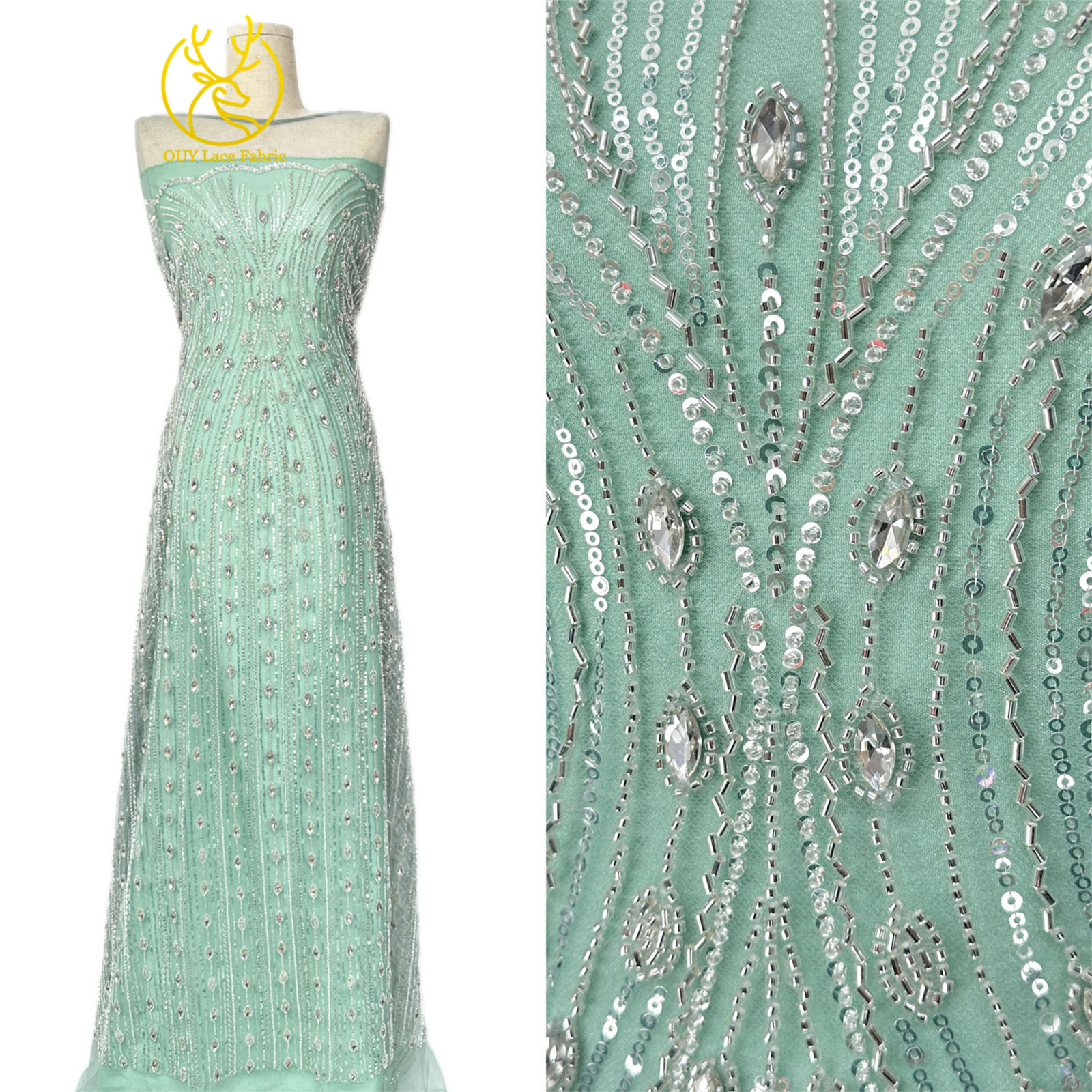 Luxurious Nigerian Diamond Lac - مراجعة Wedding Dress Supply وسعره