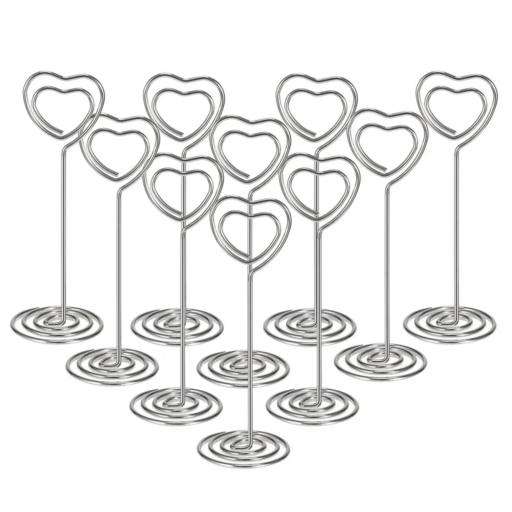 10pcs Heart Shape Table Number - مراجعة Table Number Gold وسعره
