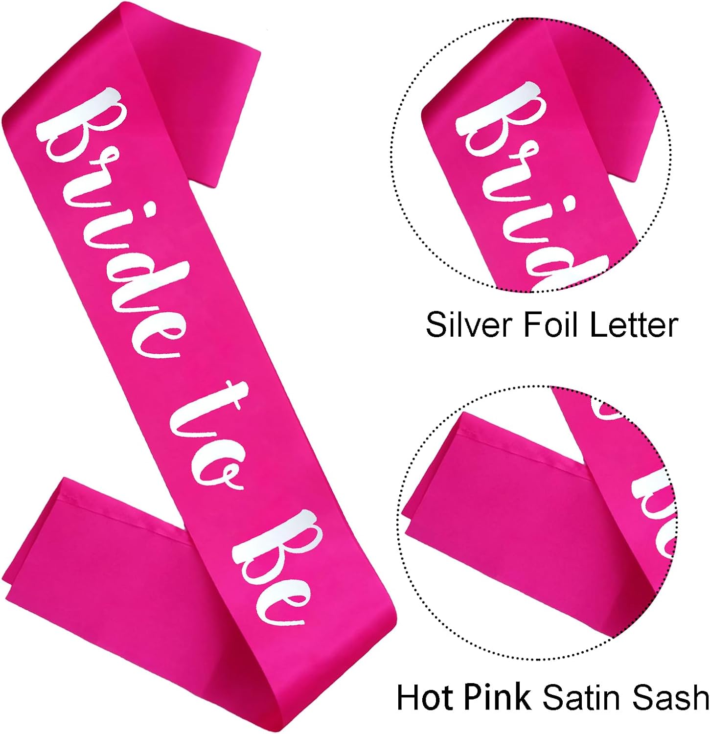 Bride To Be Hot Pink Sash Bach - مراجعة Wedding Ceremony Supply وسعره