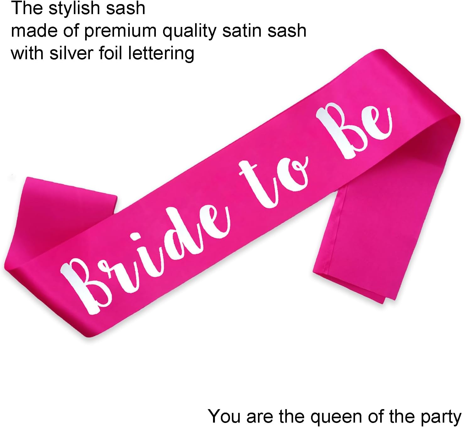 Bride To Be Hot Pink Sash Bach - مراجعة Wedding Ceremony Supply وسعره