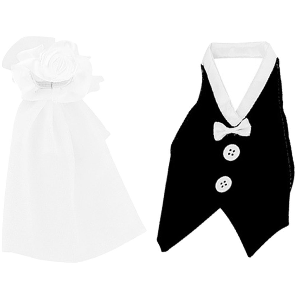 1Set Wedding Wine Bottle Cover - مراجعة Suit Supply Wedding Party وسعره