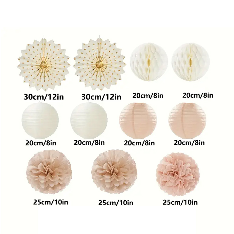 11Pcs Champagne Gold and Beige - مراجعة Wedding Ceremony Supply وسعره