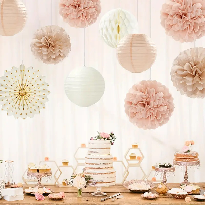 11Pcs Champagne Gold and Beige - مراجعة Wedding Ceremony Supply وسعره